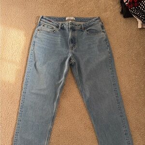 Abercrombie & Fitch Embroidered Heart Light Blue Denim Jeans